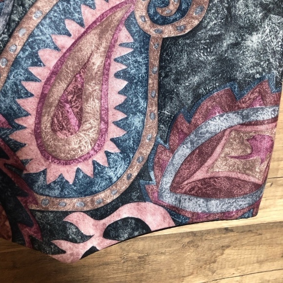 Vintage Paisley Waistcoat Vest Medium Large - Picture 5 of 6